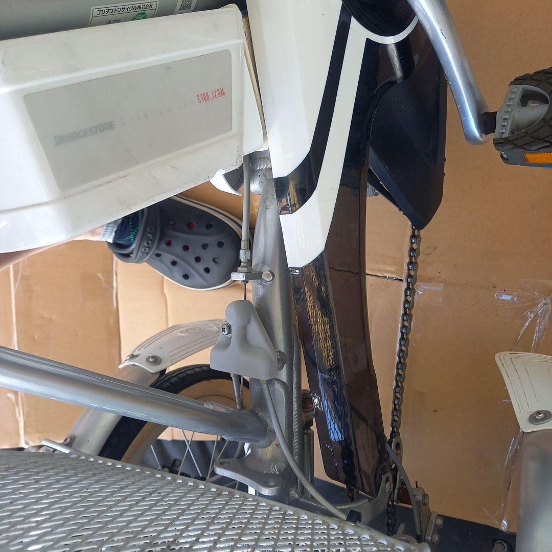 ともさん専用　ブリヂストン充電　電動アシスタワゴン三輪車 シルバー