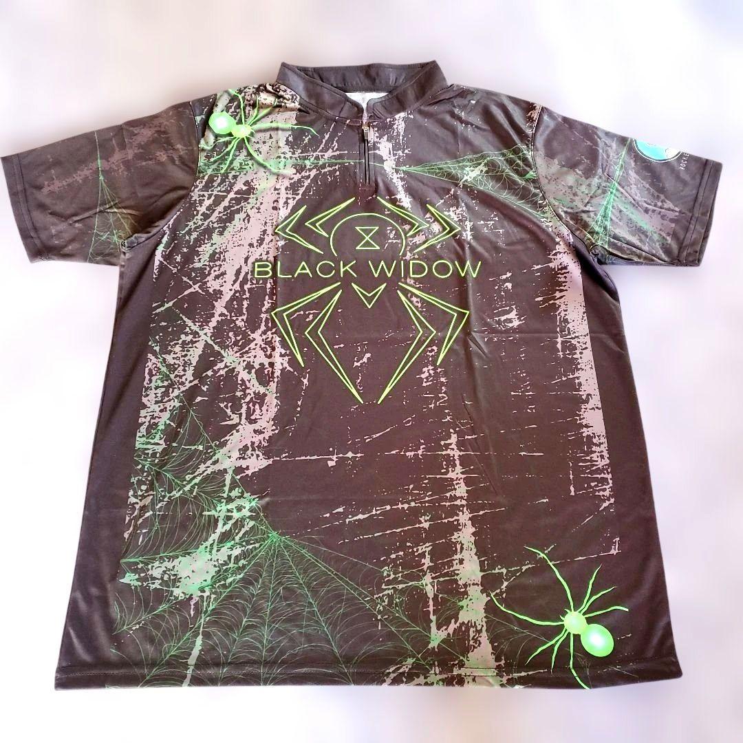 ✨新品✨ボウリングウェア　日本サイズXL　ブラックウィドー　ブラック　ハンマー