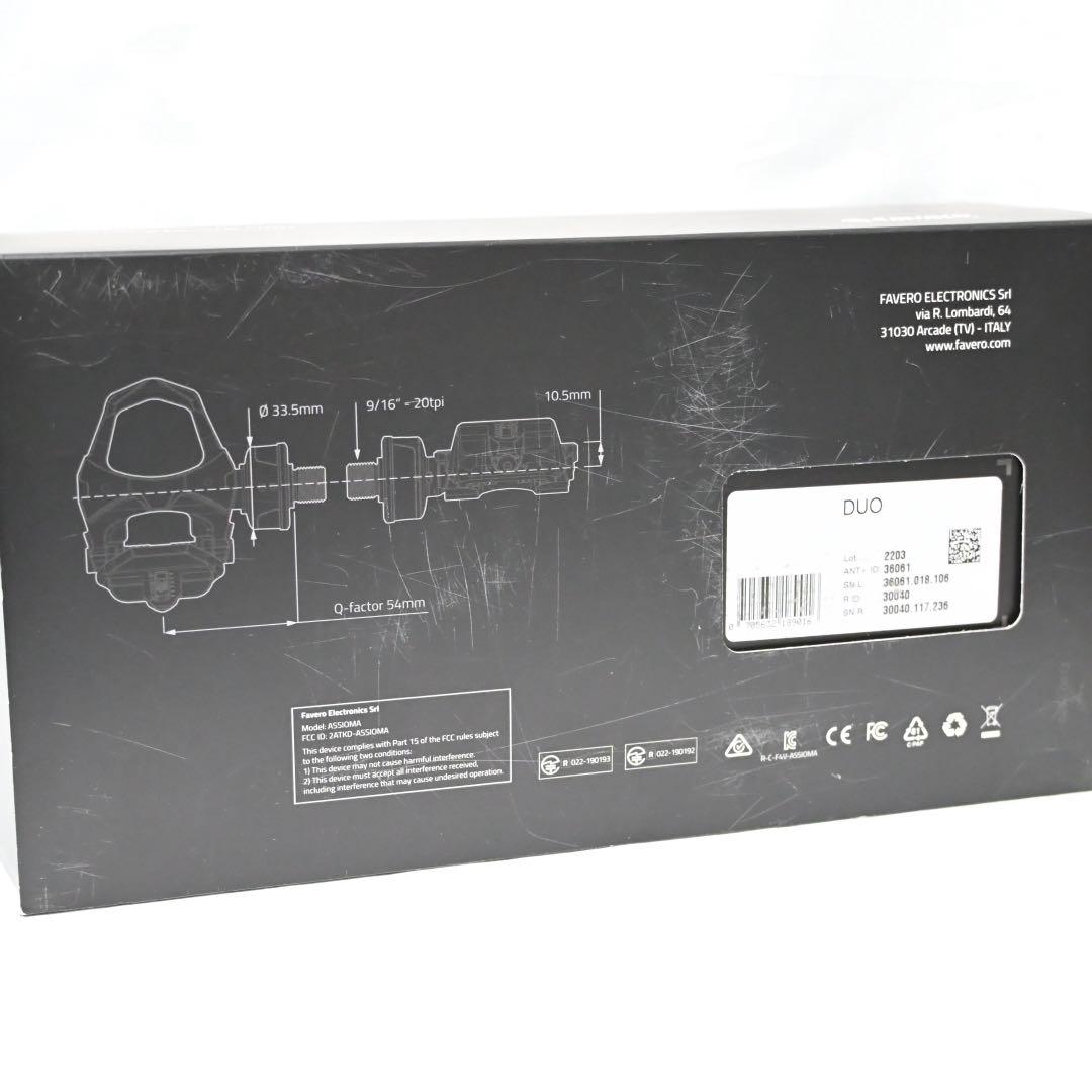 新品同様 ファベロ アシオマ デュオ ASSIOMA DUO パワーメーター