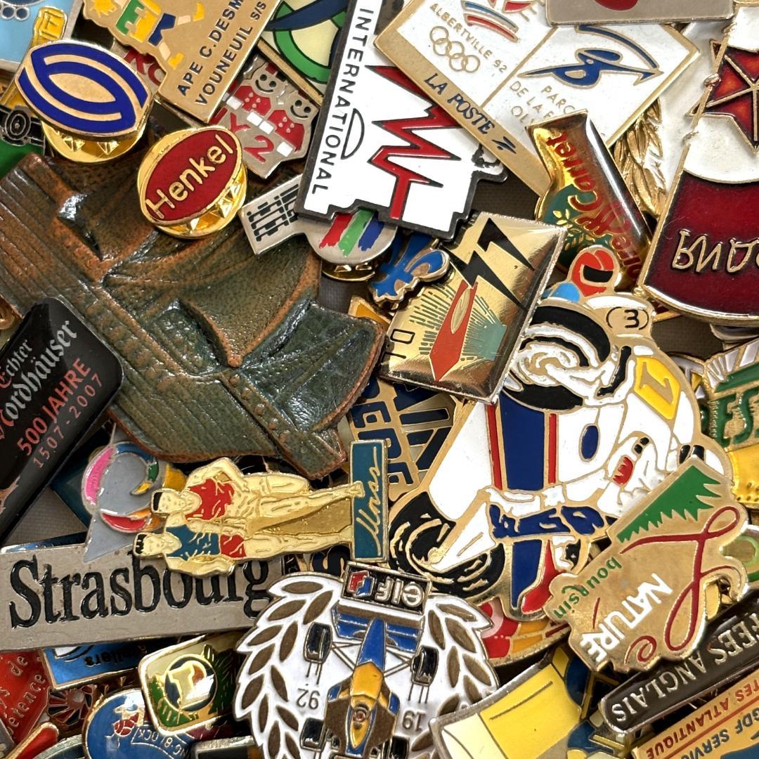 37624 フランス雑貨 フレンチ ピンバッジ200個セット ピンズ まとめ売り