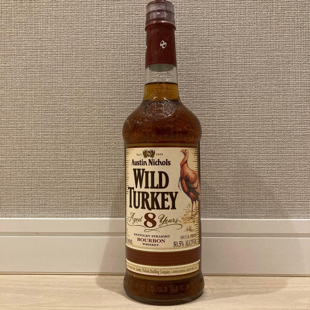 【旧ボトル】ワイルドターキー 8年・旧ラベル・WILD TURKEY 700ml