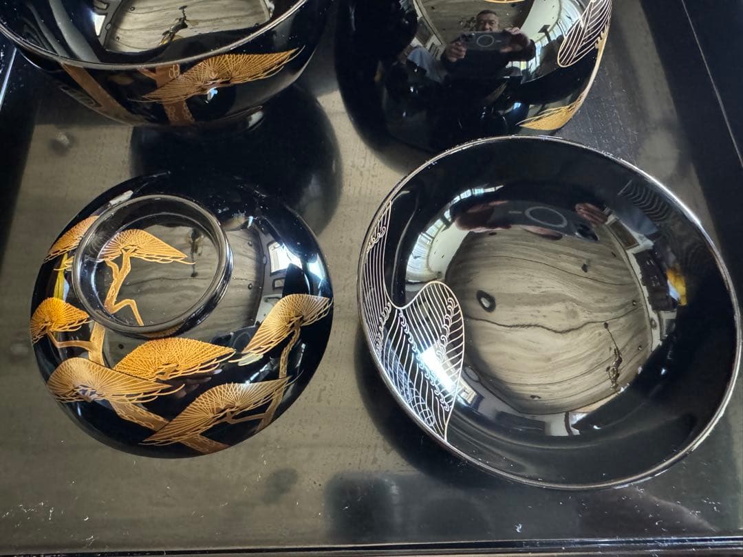 輪島塗（重要無形文化財）金蒔絵　高級汁椀　龍作　ペア