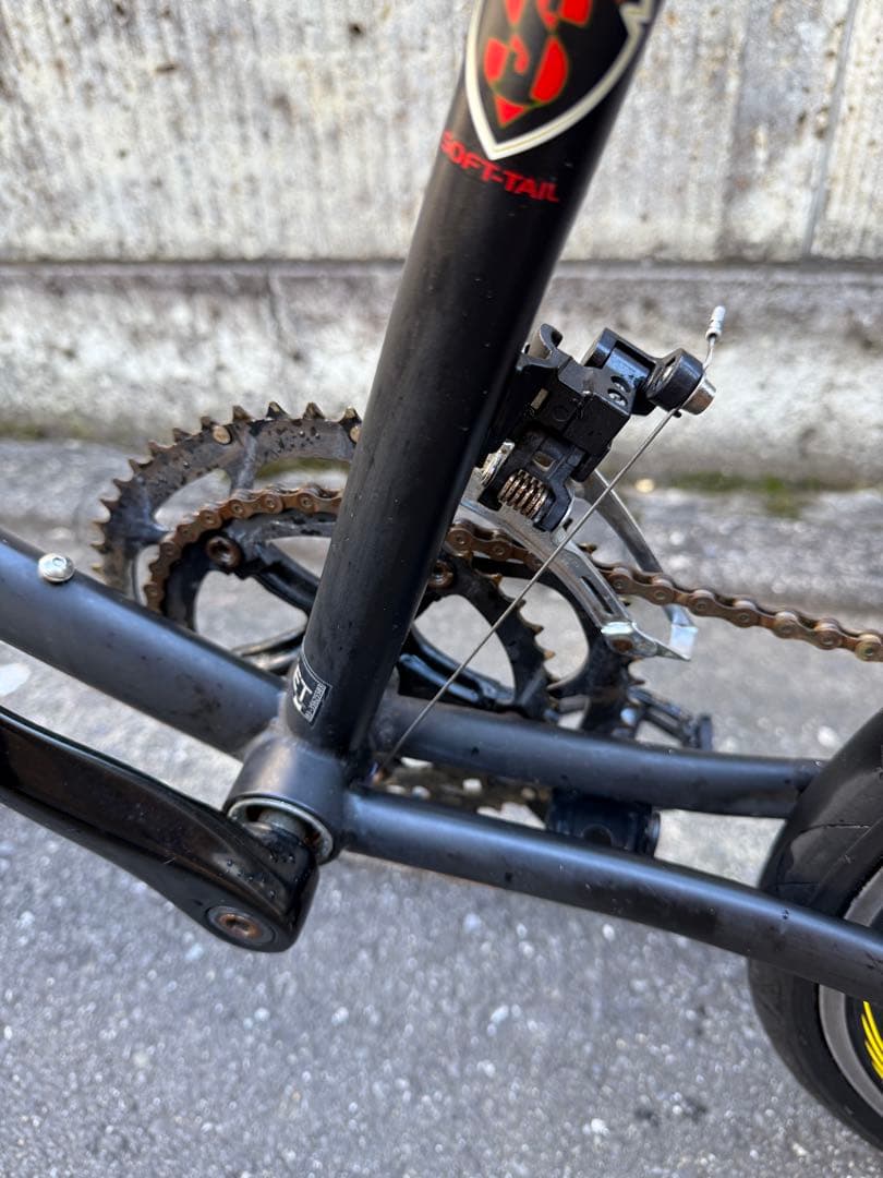 KHS P20 ブラック 20インチ折りたたみ自転車 ブルホーン