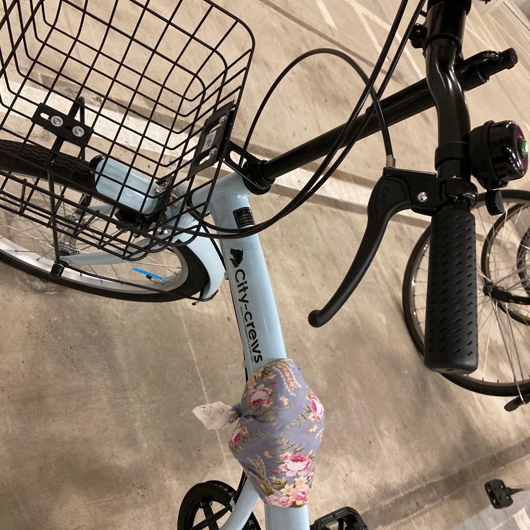 完成品　折りたたみ　自転車　20インチ　6段変速　美品　引き取り