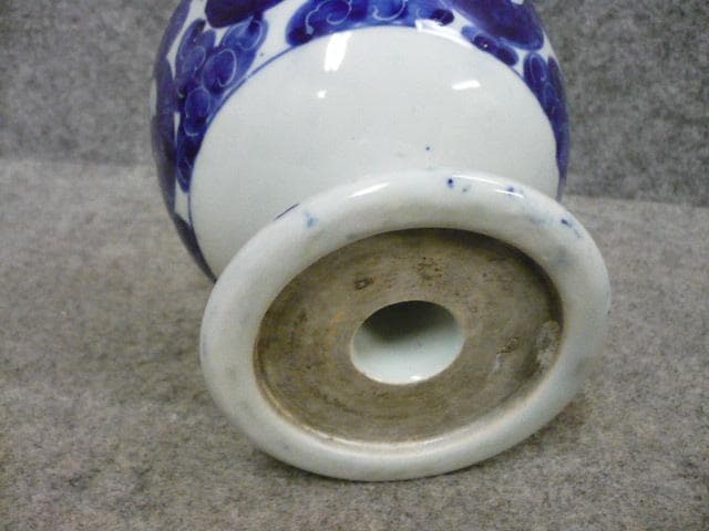 伊万里 染付 雲に鶴 盃洗 [B31484]