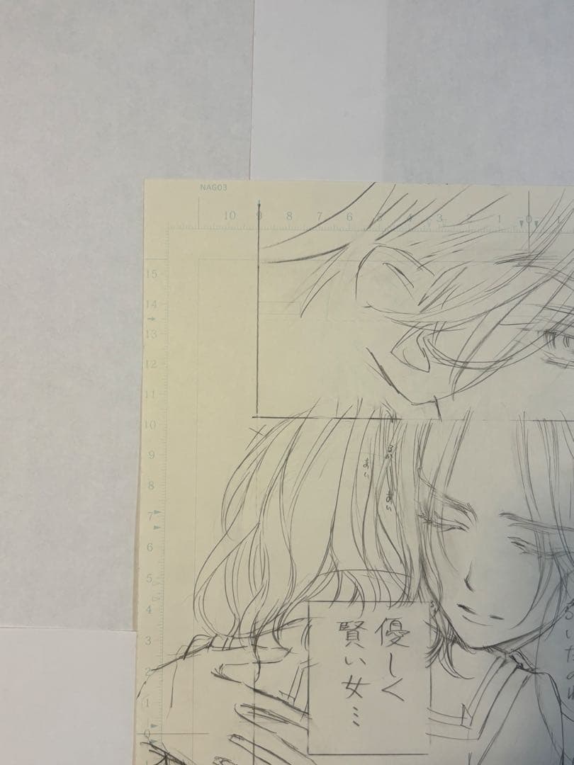 ヴァンパイア騎士原画展 限定 樋野まつり先生 直筆「原稿下絵」1枚　暁　瑠佳