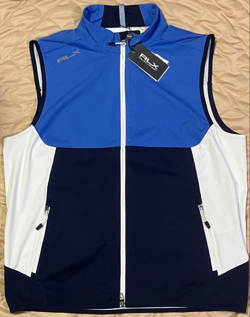★新品タグ付★RLX Ralph Lauren ゴルフ用ジップアップベスト