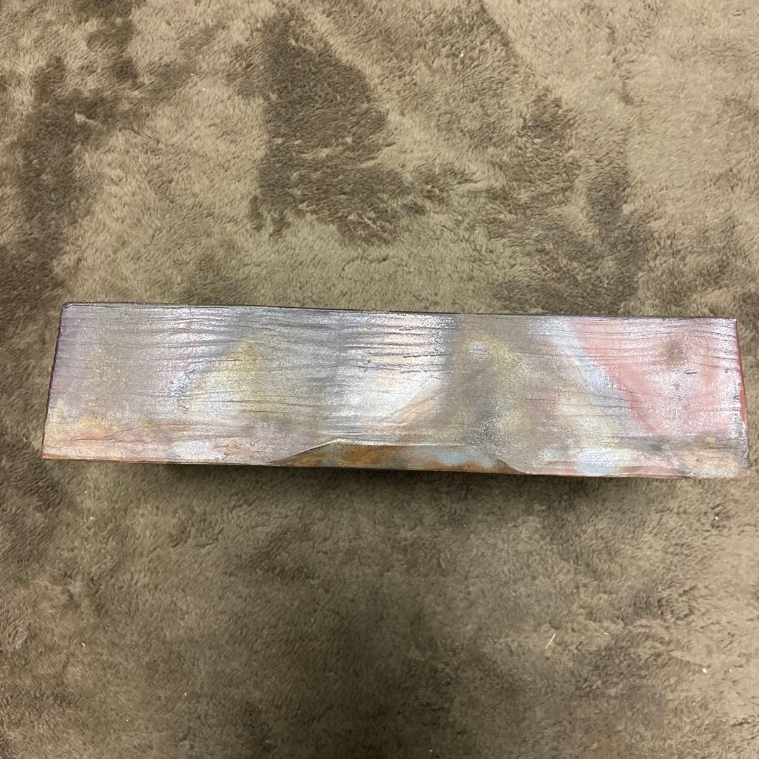 備前焼　大型　水盤　花器　角鉢　華道　生花　34.5センチ