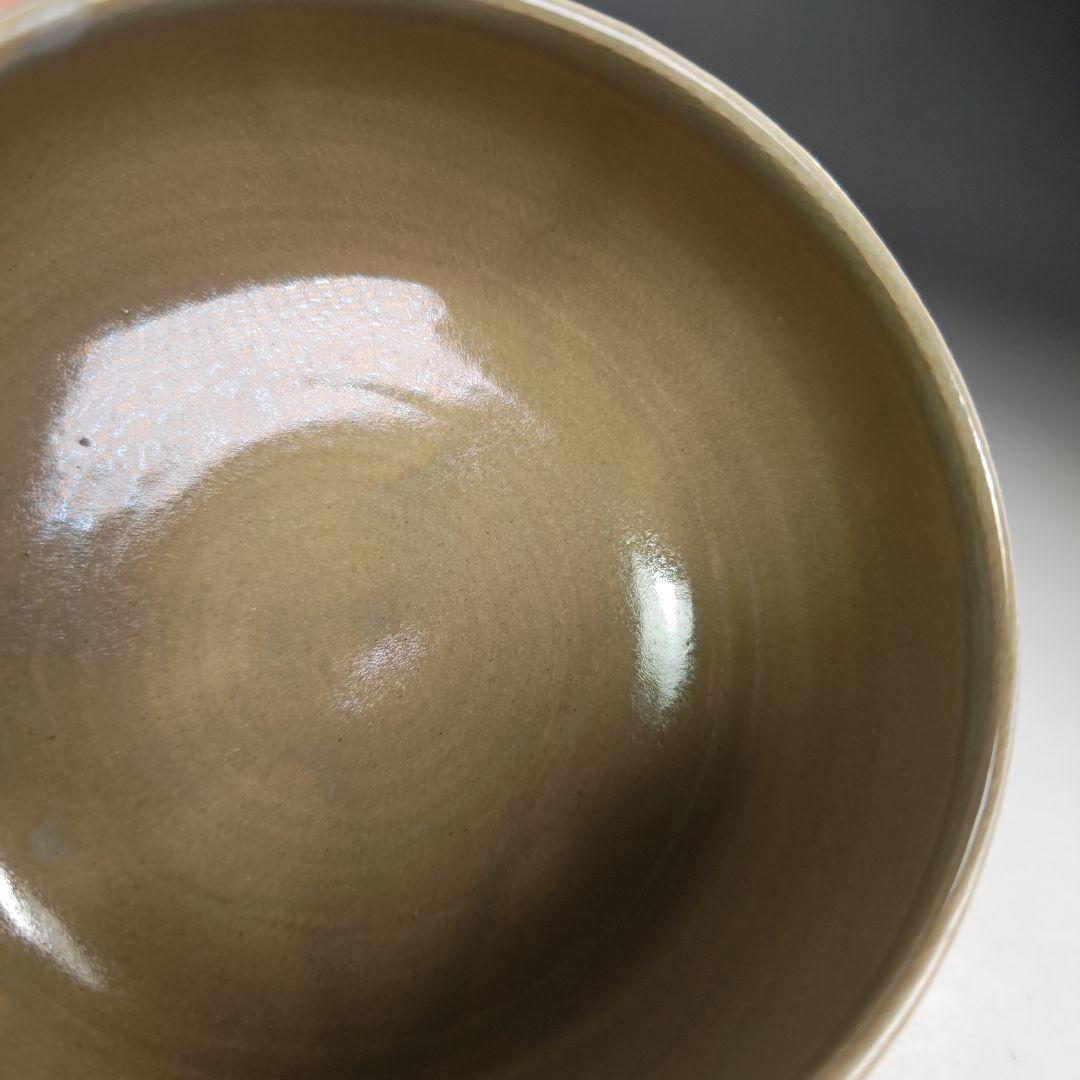 イ980 茶碗『松本学』『虫明窯　茶碗　共箱』抹茶碗　茶道具