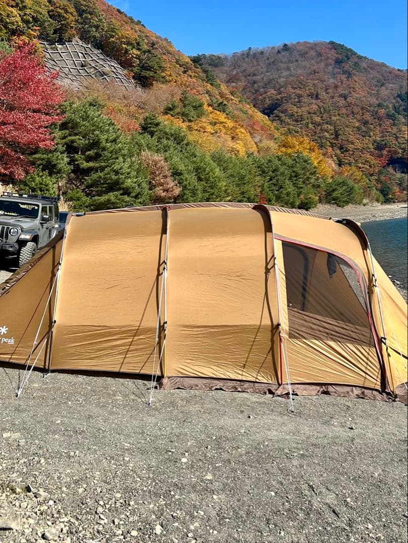 スノーピーク　エルフィールド　自作グランドシート付き