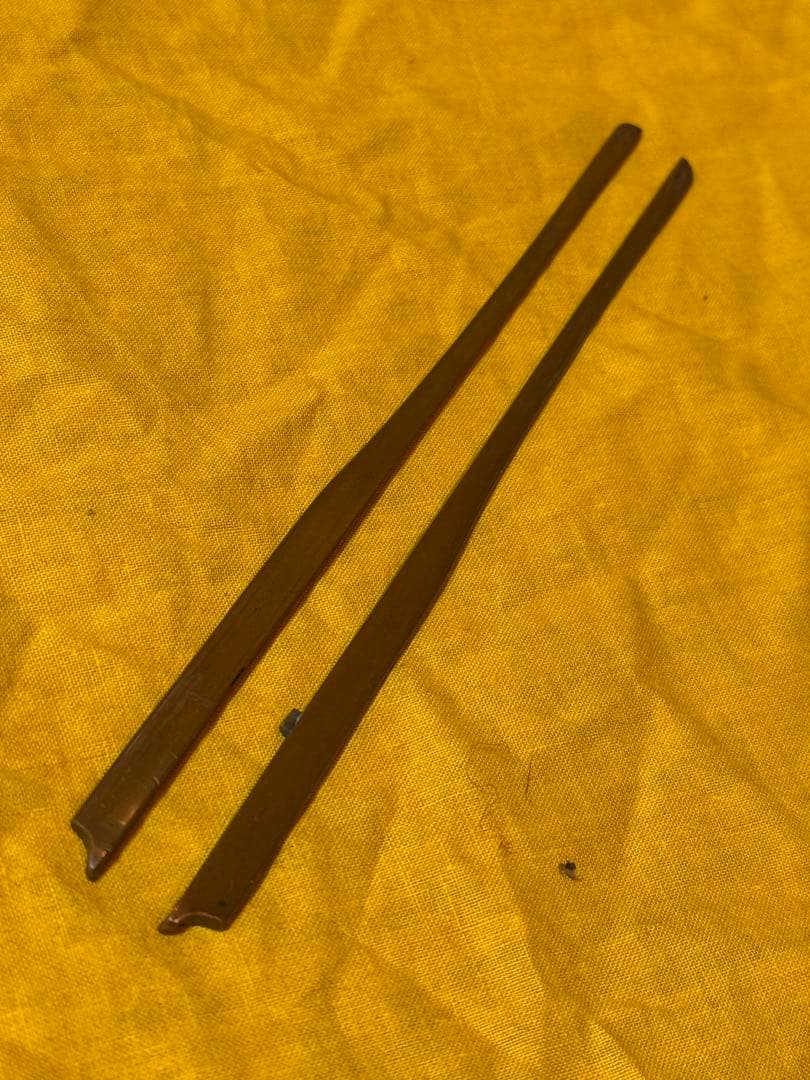 短刀拵　素銅地揃金具　小柄/割笄付