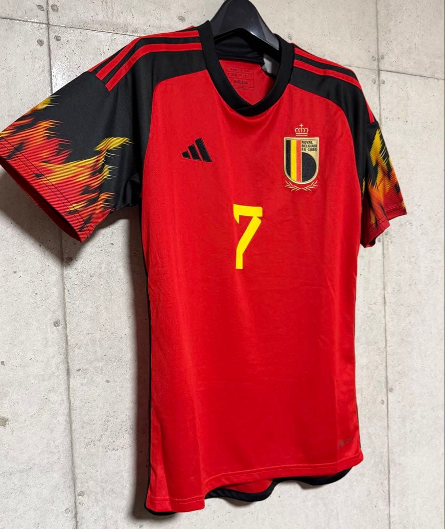 【極美品！】2022カタールW杯 ベルギー代表 ♯7 デブライネ【Lサイズ】