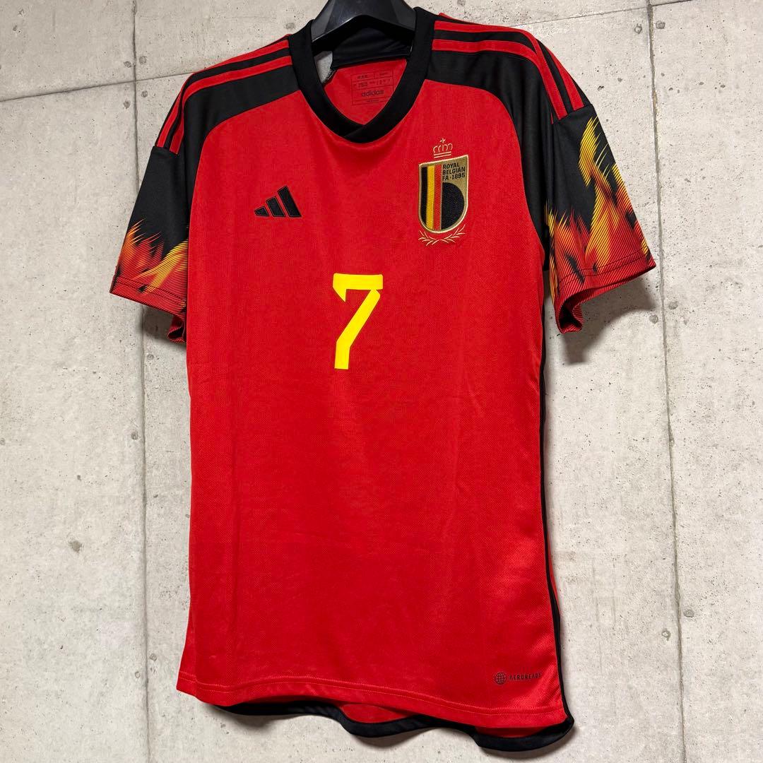 【極美品！】2022カタールW杯 ベルギー代表 ♯7 デブライネ【Lサイズ】