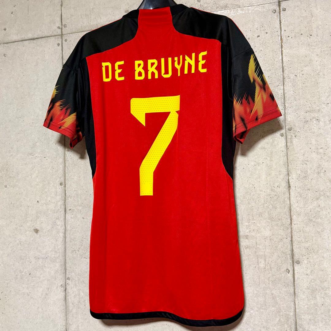 【極美品！】2022カタールW杯 ベルギー代表 ♯7 デブライネ【Lサイズ】