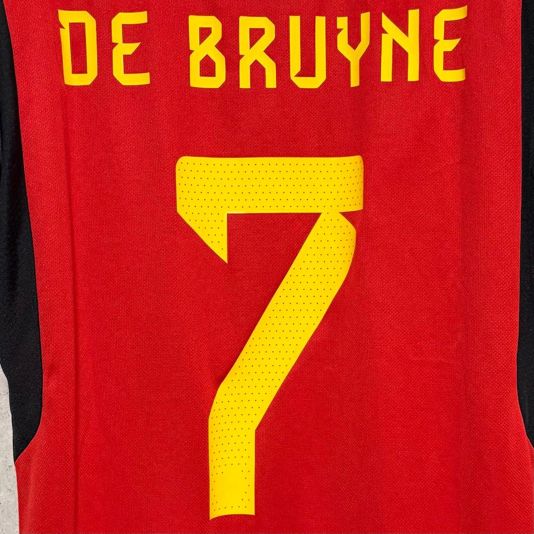 【極美品！】2022カタールW杯 ベルギー代表 ♯7 デブライネ【Lサイズ】