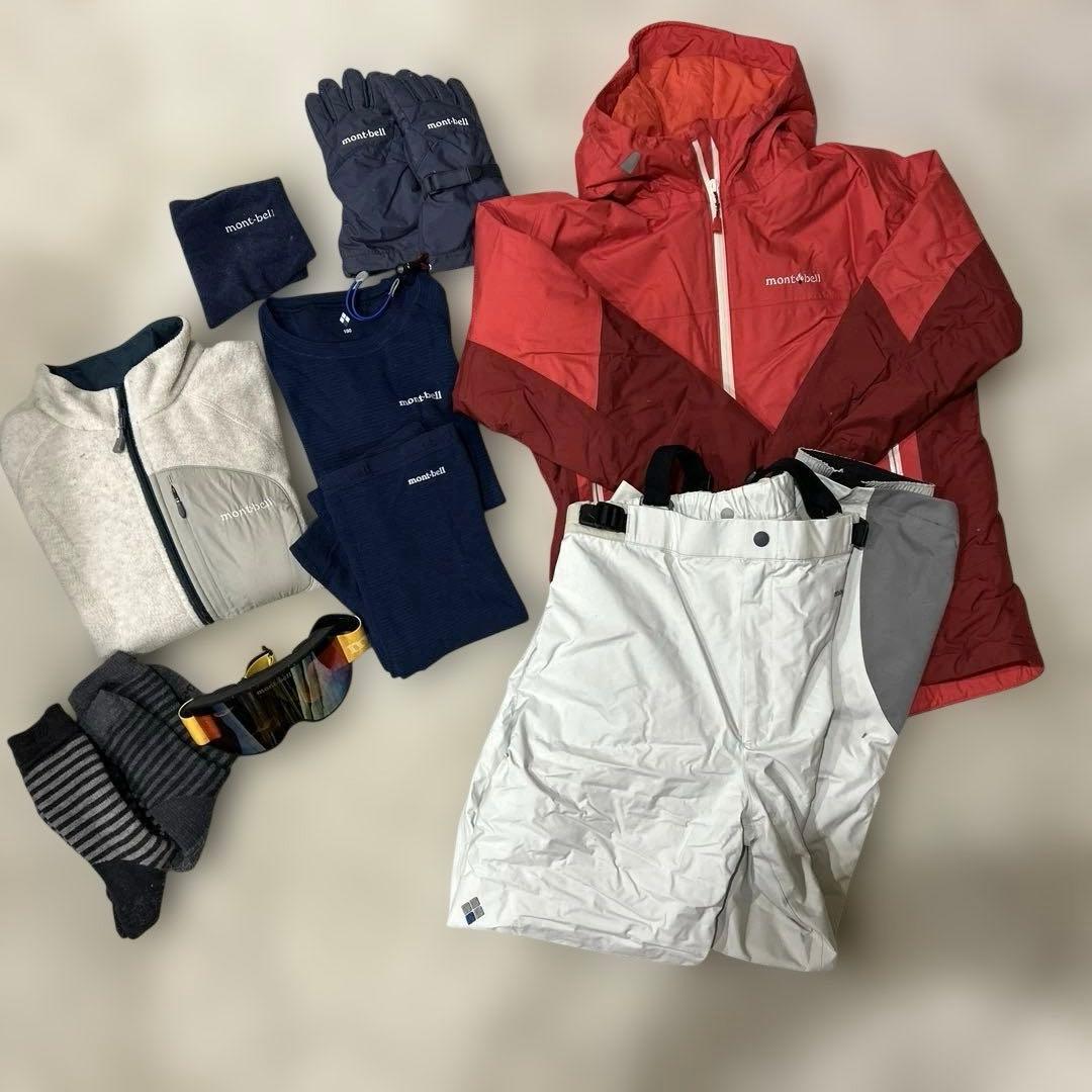 mont-bell スキー用ジャケットとパンツセット