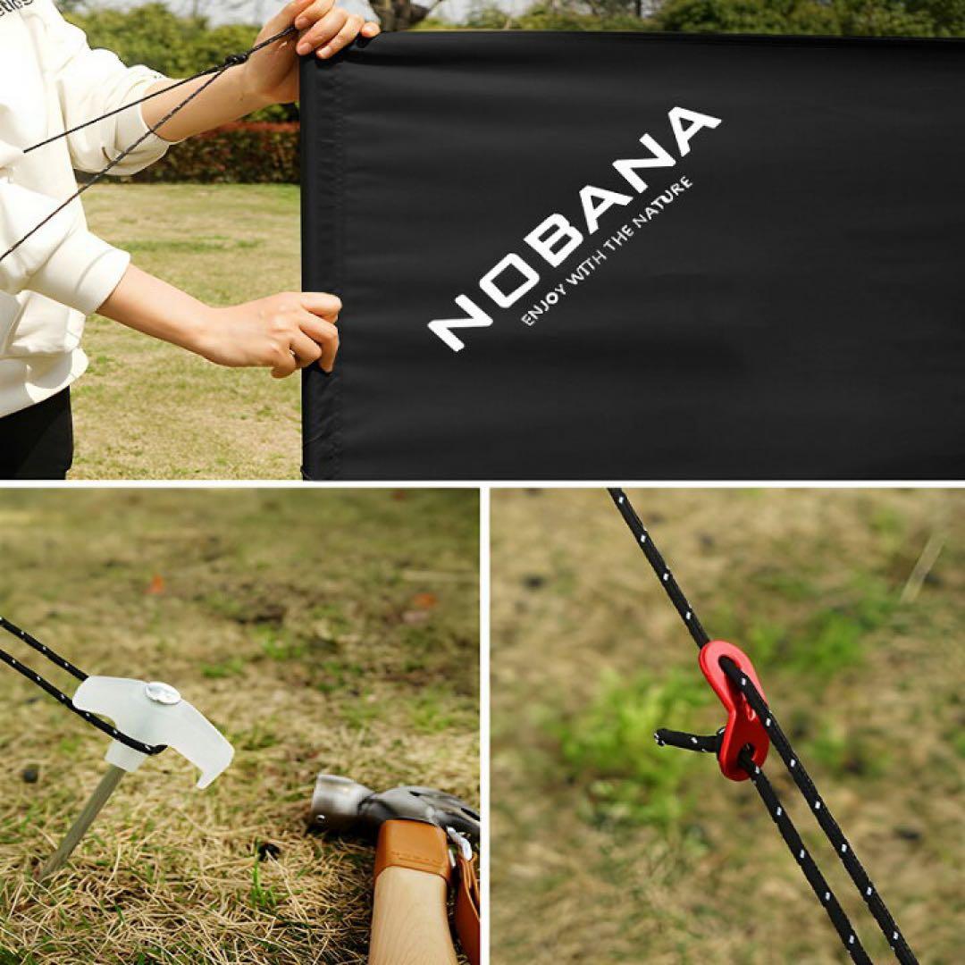 NOBANA ブラック ウィンドスクリーン