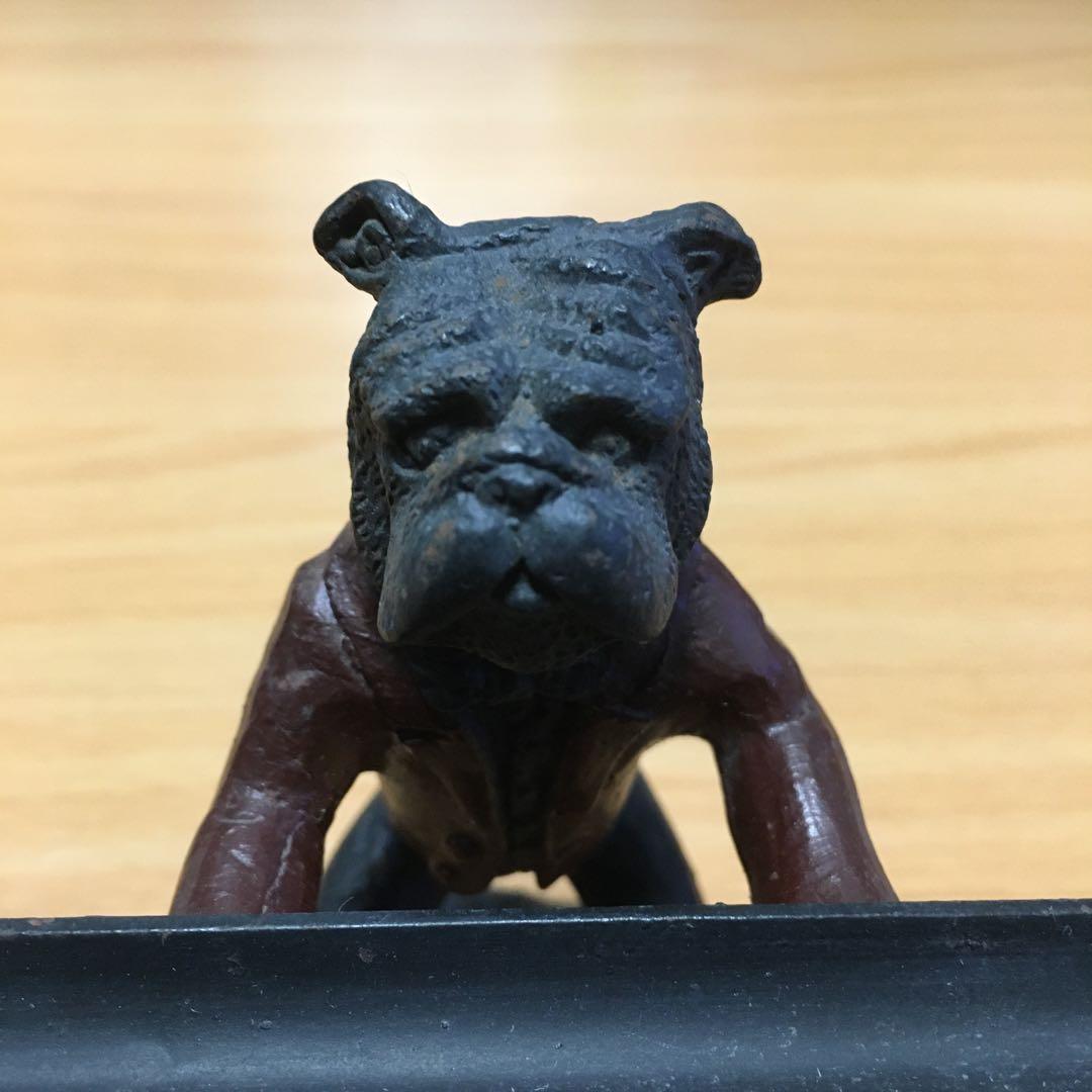 1286 ブルドック 文鎮 ペン置き　鉄　金属製