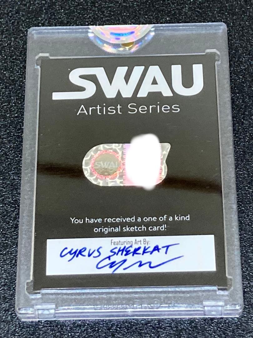 クリス ヘムズワース　直筆サインカード スケッチカード SWAU 1of1