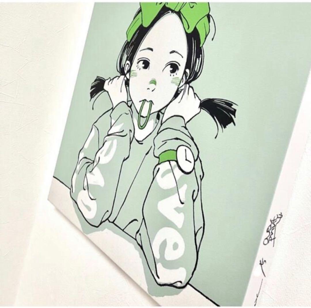 古塔つみ over print POP ART canvas mint ED5