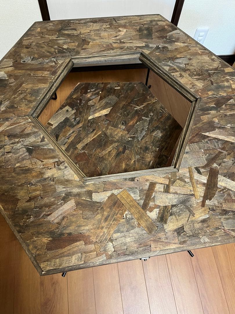 折りたたみ式　ヘキサテーブルセット