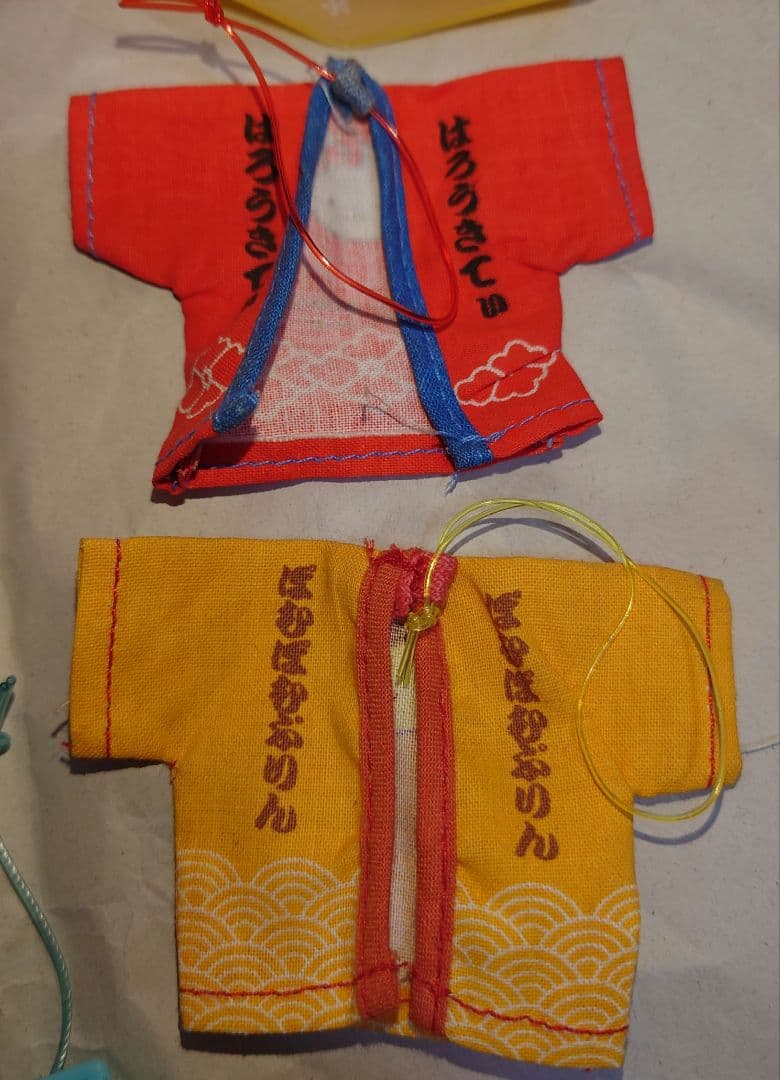 レトロ サンリオ おまけ ミニ法被 根付 ハローキティ マイメロディ他