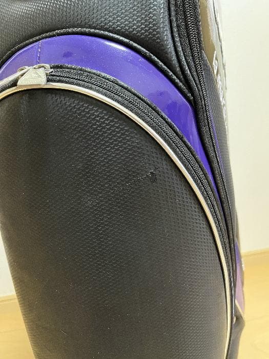 ルコック キャディバッグ QQ1203 9.5型 ブラック×パープル