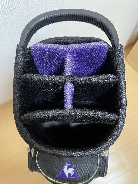 ルコック キャディバッグ QQ1203 9.5型 ブラック×パープル