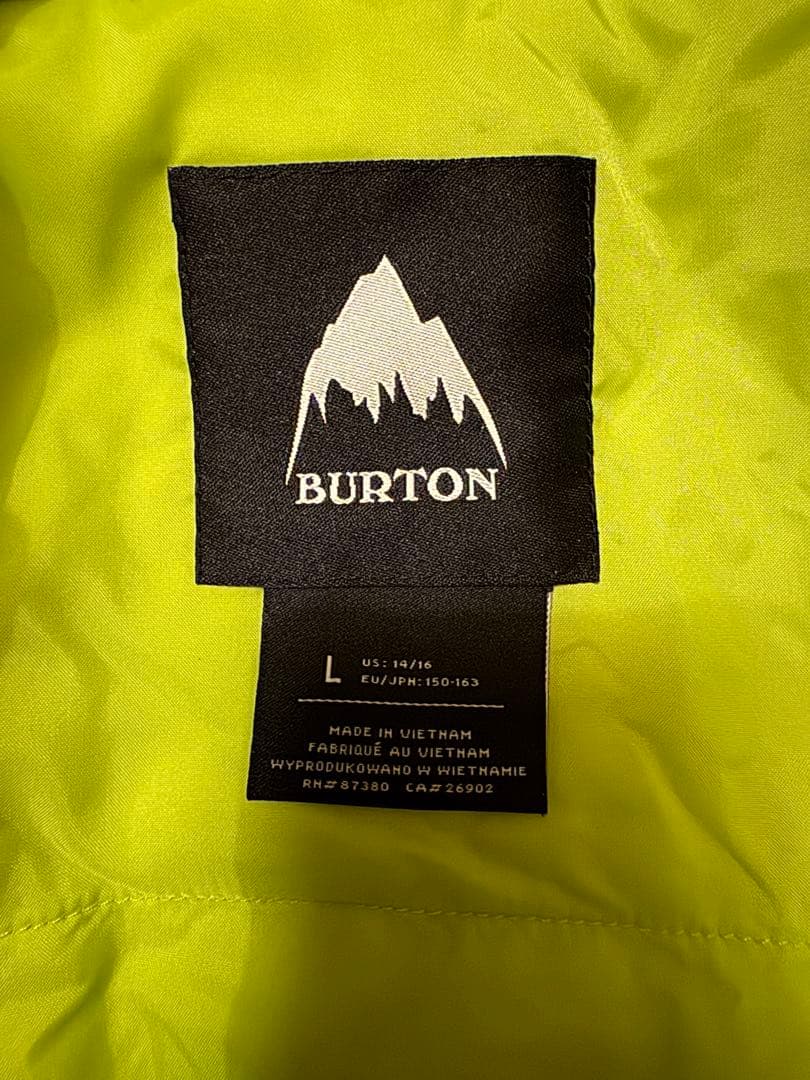 バートンウエア上下セット キッズLサイズ　手袋インナー追加