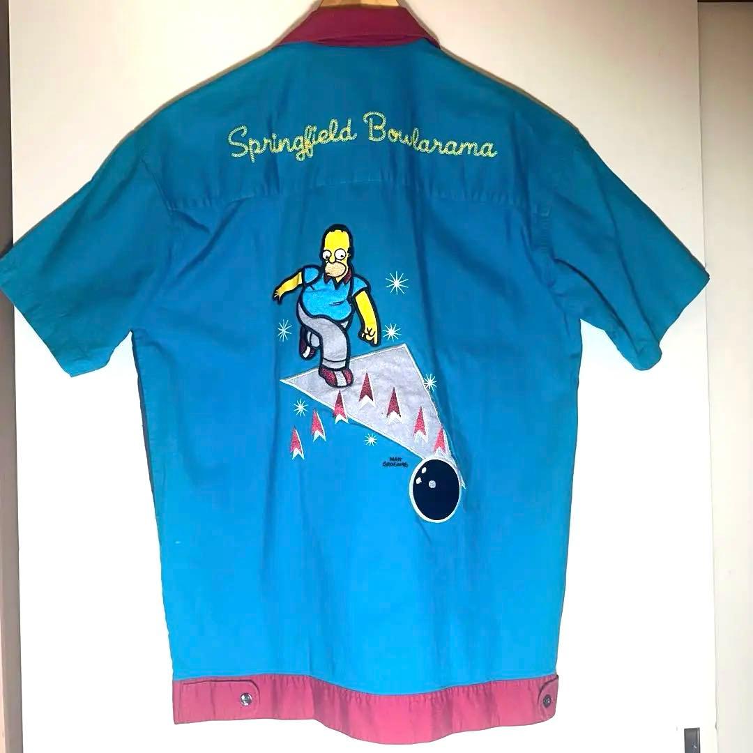 【レア】2002年Simpsons シンプソンズ ボウリングシャツ L〜XL