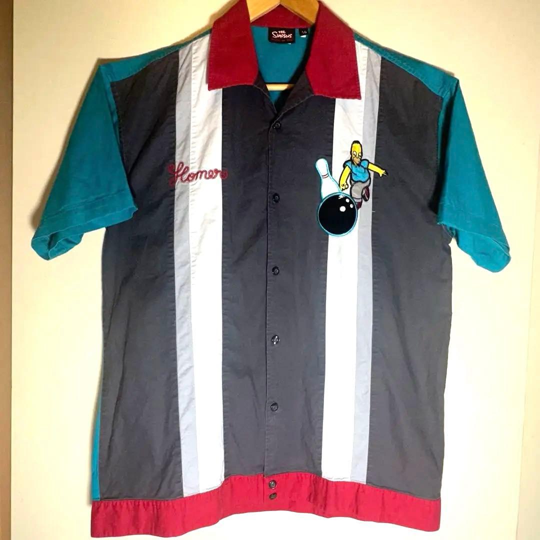 【レア】2002年Simpsons シンプソンズ ボウリングシャツ L〜XL