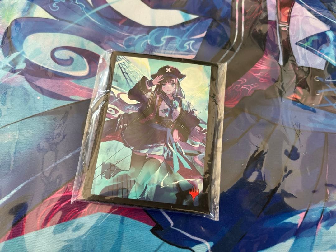 【MTG】幽体の船乗りプレイマット【藤ちょこ】　スリーブ20枚付き