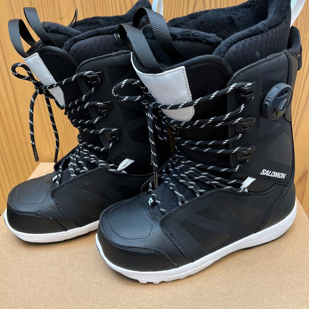 23-24 3回使用　SALOMON スノーボードブーツ ブラック　LAUNCH