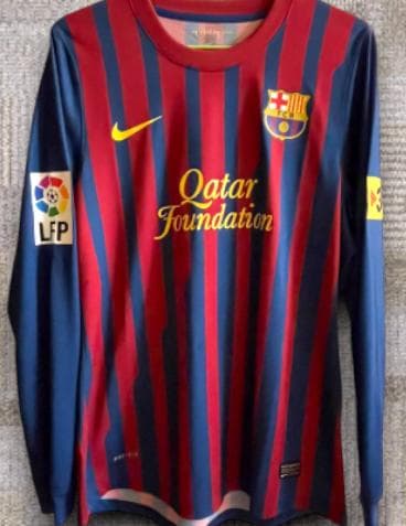 11/12 バルセロナ ホーム 長袖 ユニフォーム 3番 ピケ