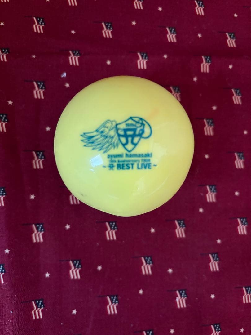 浜崎あゆみ　2013サインボール　 ABEST LIVE 黄色