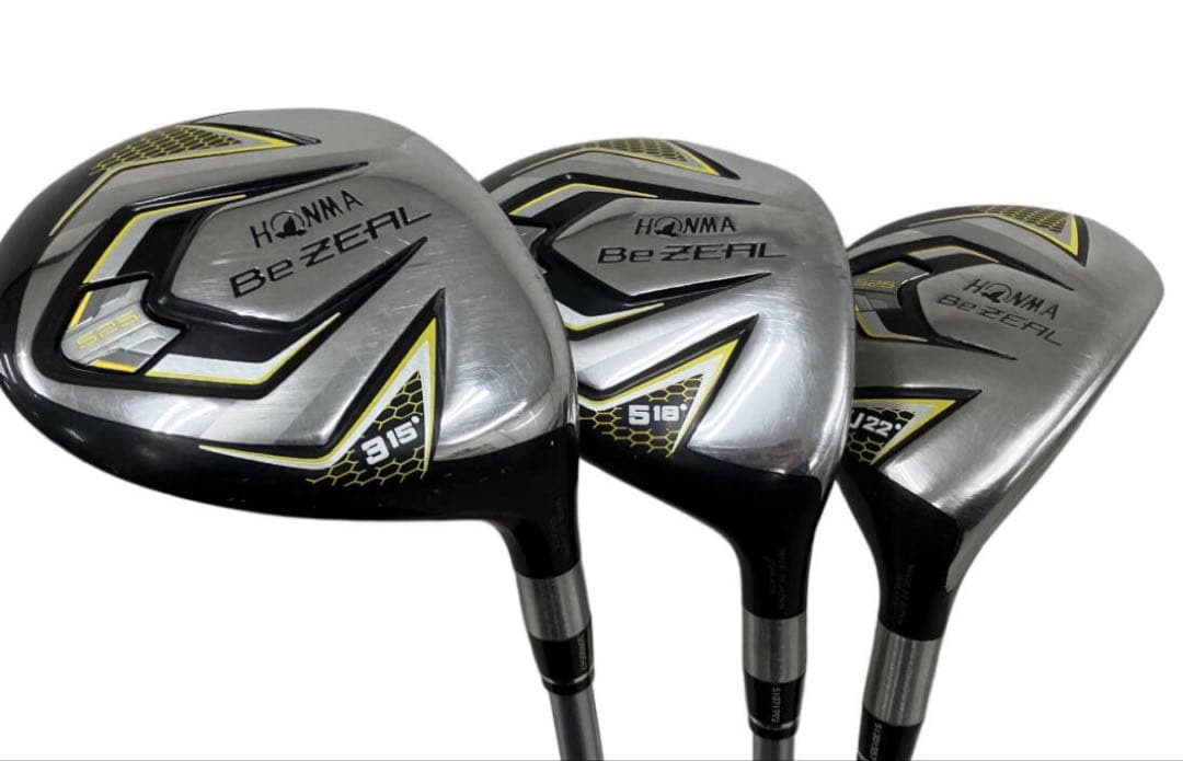 美品！HONMA BeZEAL ホンマ ビジール525ウッド3本セット R