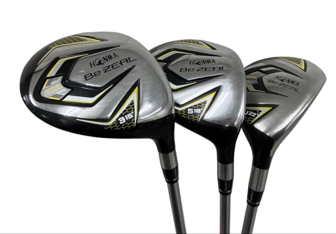 美品！HONMA BeZEAL ホンマ ビジール525ウッド3本セット R