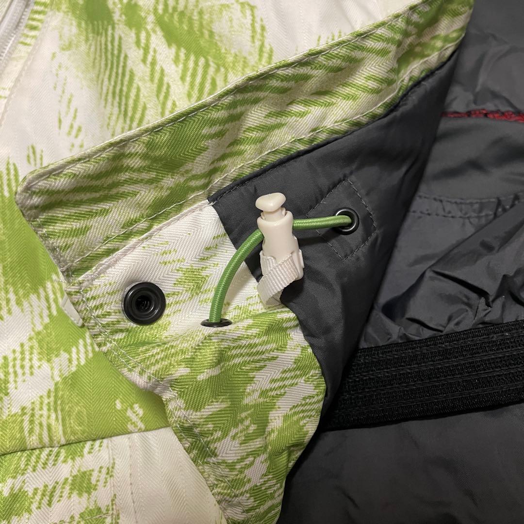 BURTONバートンスノーボードウェアスキーウエアジャケット上白ホワイト黄緑希少