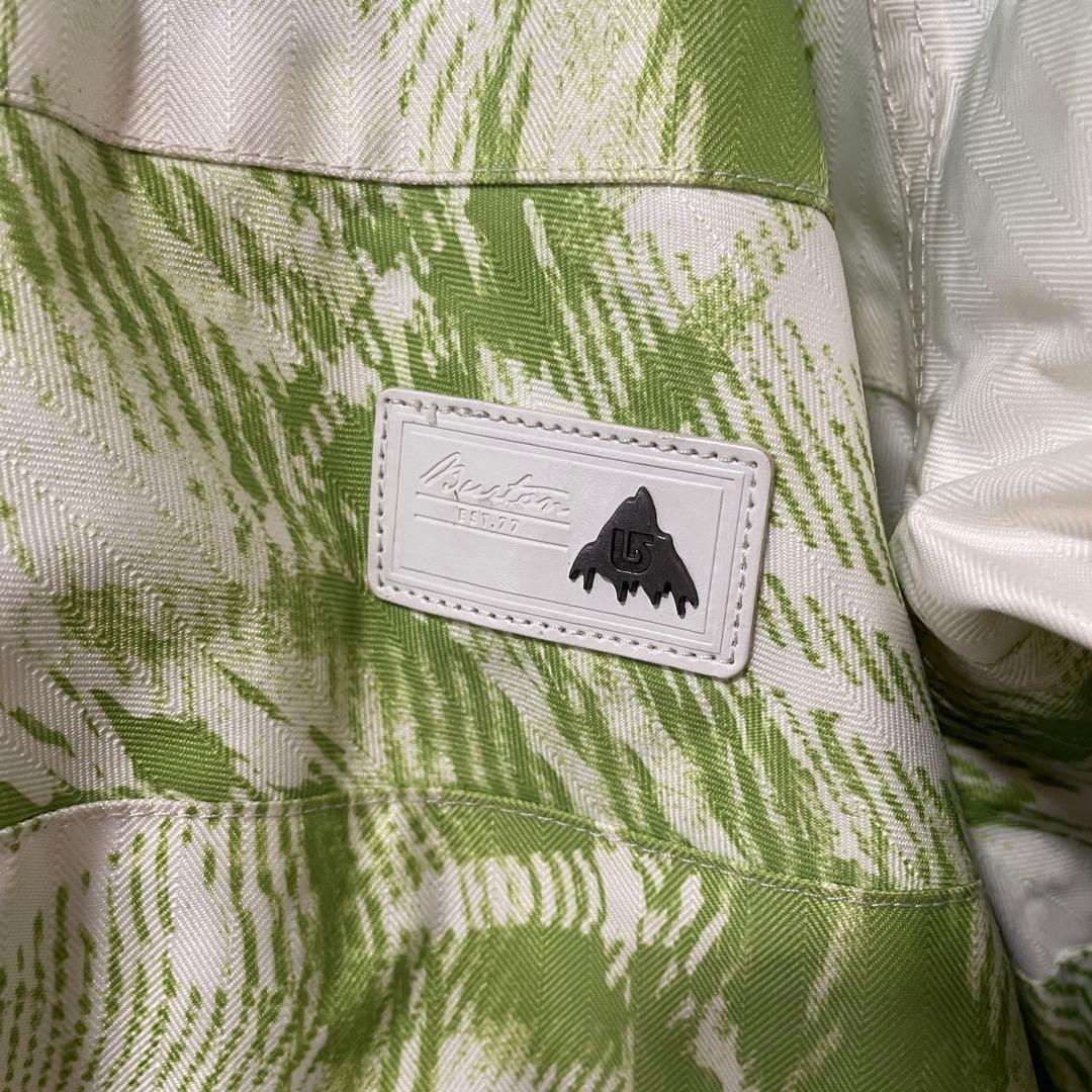 BURTONバートンスノーボードウェアスキーウエアジャケット上白ホワイト黄緑希少