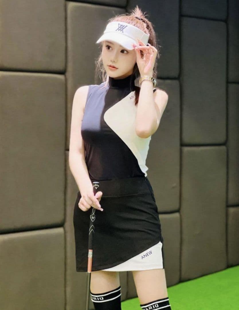 ゴルフウェア ANEW セットアップ トップス スカート 2点セット