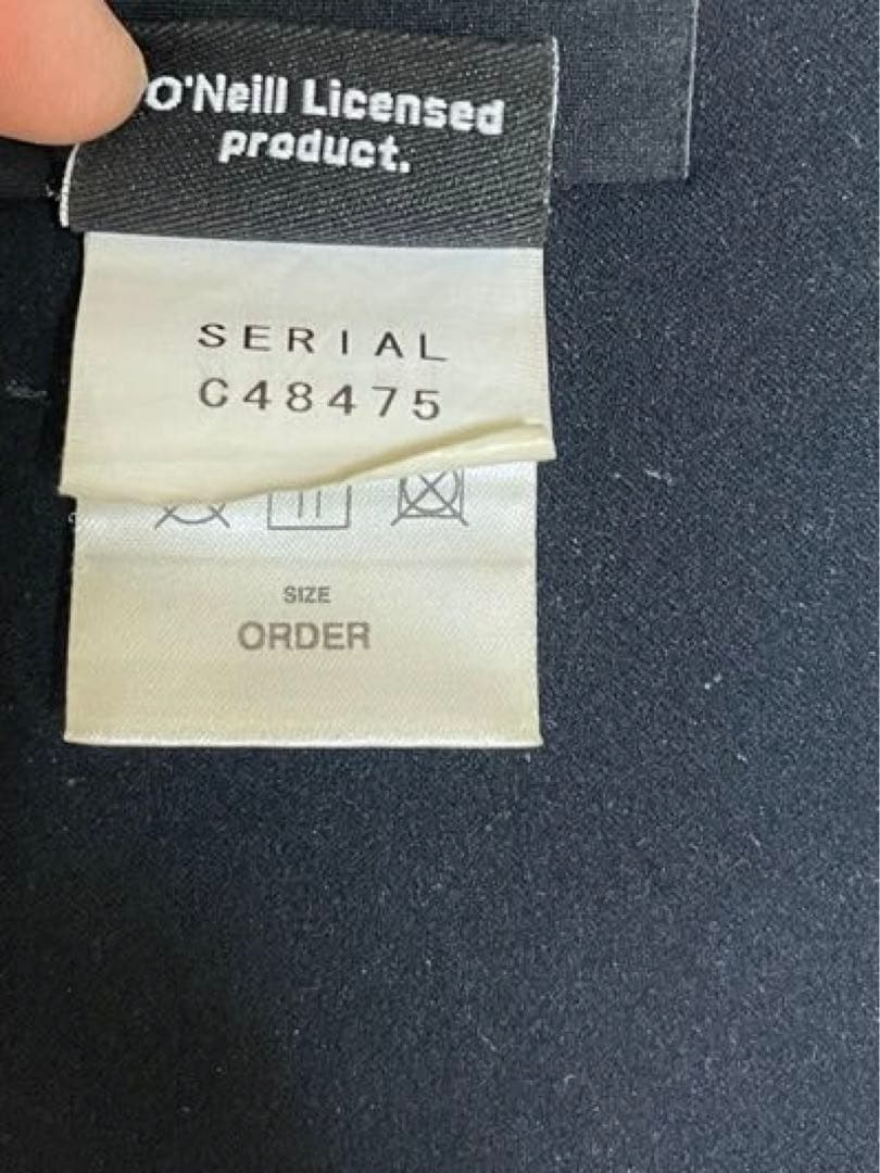 オニール　ノンジップ　ウエット　オーダー品