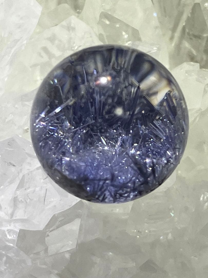 最高級品質 デュモルチェライトインクォーツ スフィア 12.0mm