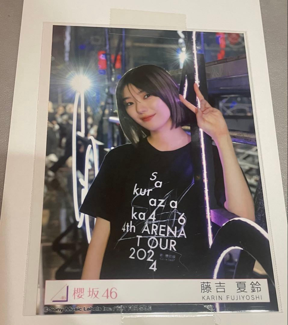 櫻坂46 藤吉夏鈴 ライブ会場撮りおろしプレミアム生写真 自業自得 東京ドーム