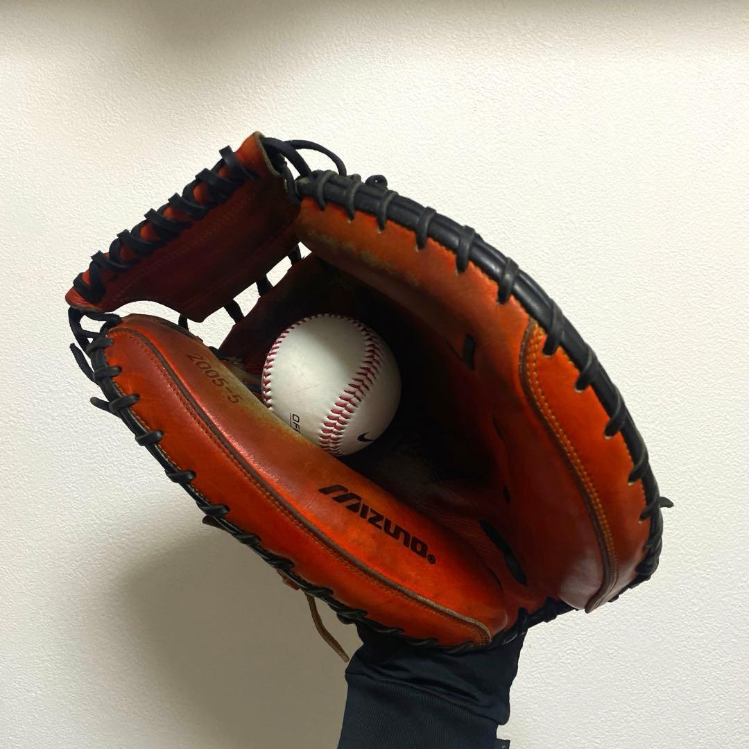 ミズノプロ 読売 阿部慎之助選手 実使用 硬式 キャッチャーミット 2005年