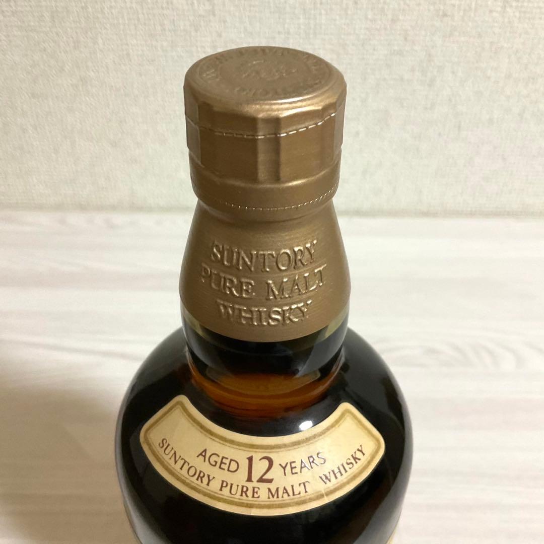 山崎 12年 ピュアモルト サントリー ウイスキー 旧ラベル 旧ボトル 華ラベル
