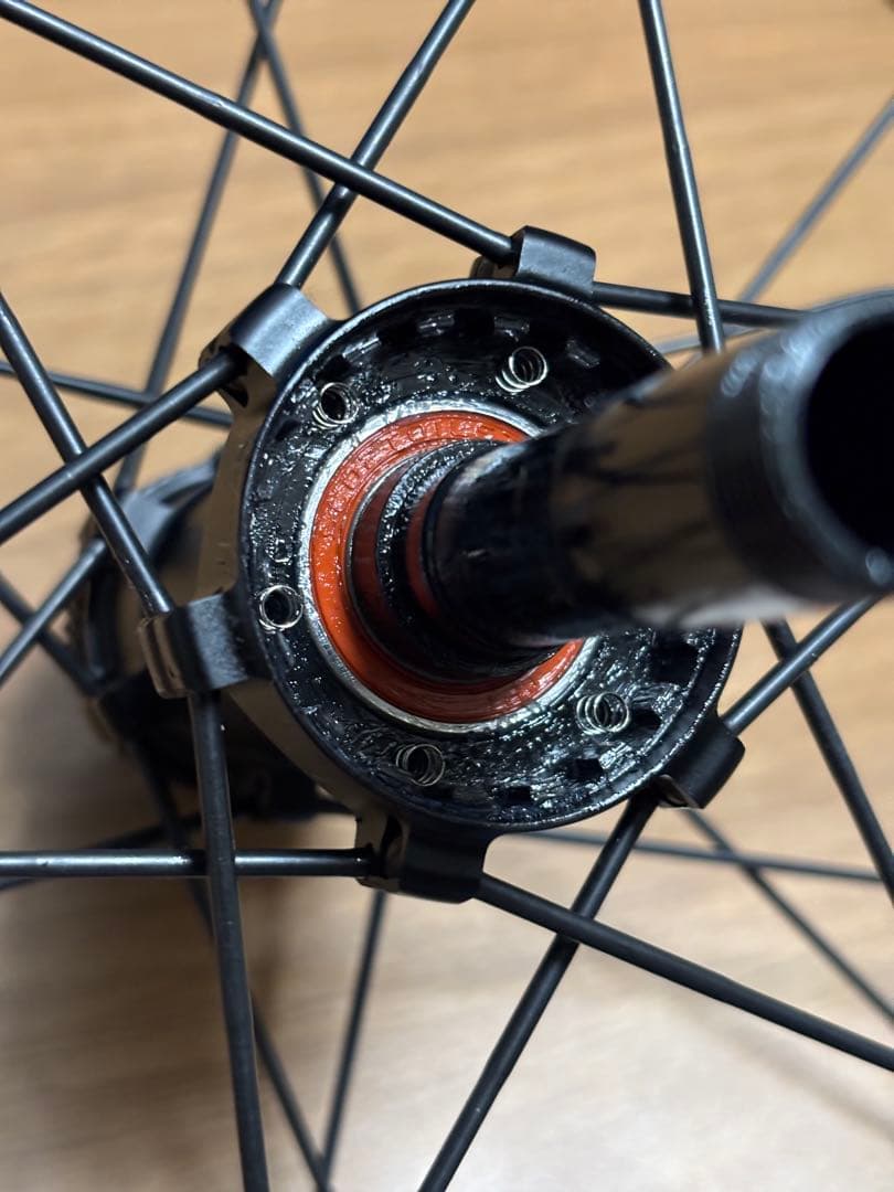 前後1296g 後輪訳あり　カーボンホイール　ディスクブレーキ リム高さ45mm