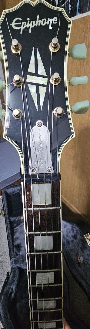 Epiphone TAK DC 松本孝弘　moody straps本革ストラップ