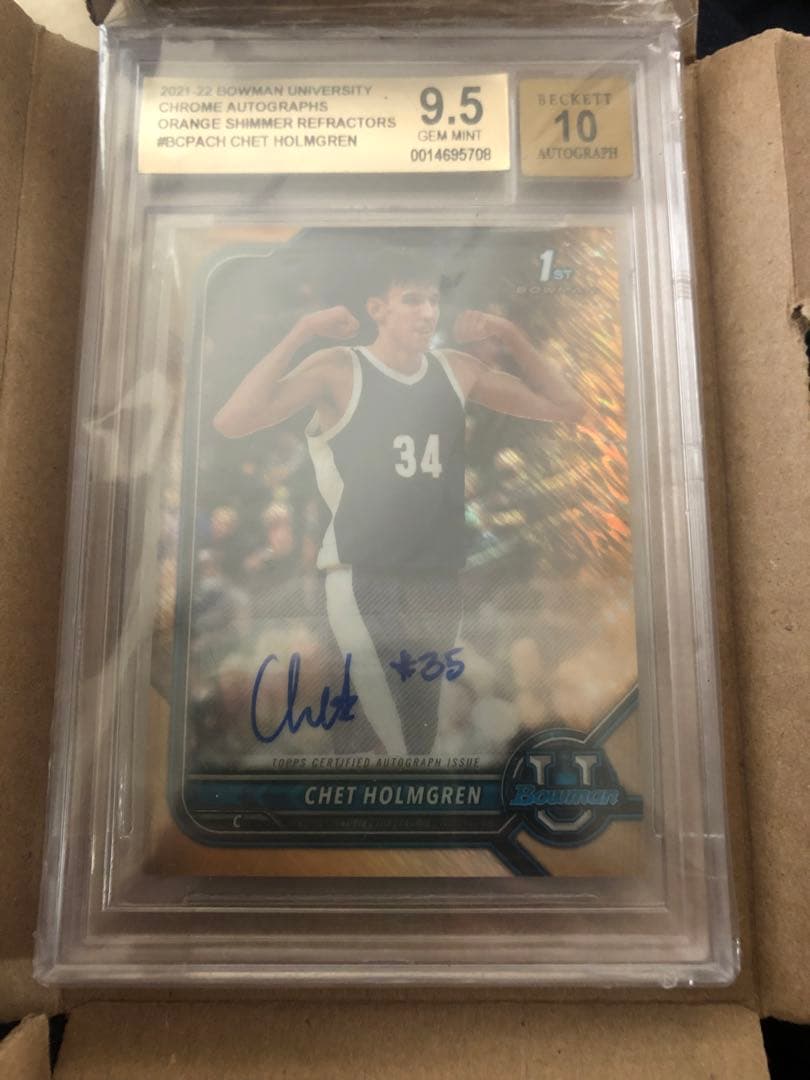 激レア❗️ミスサイン　25シリ　チェットホルムグレン