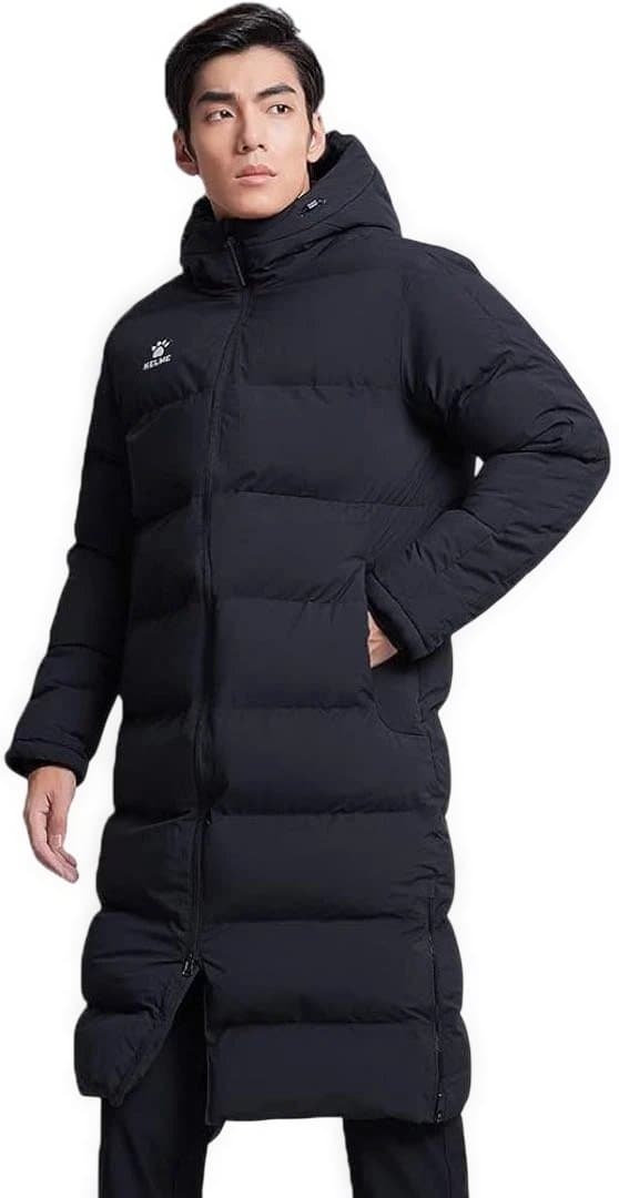 新品✨ケルメ　KELME 中綿　ベンチコート　ロングコート　Sサイズ　ブラック