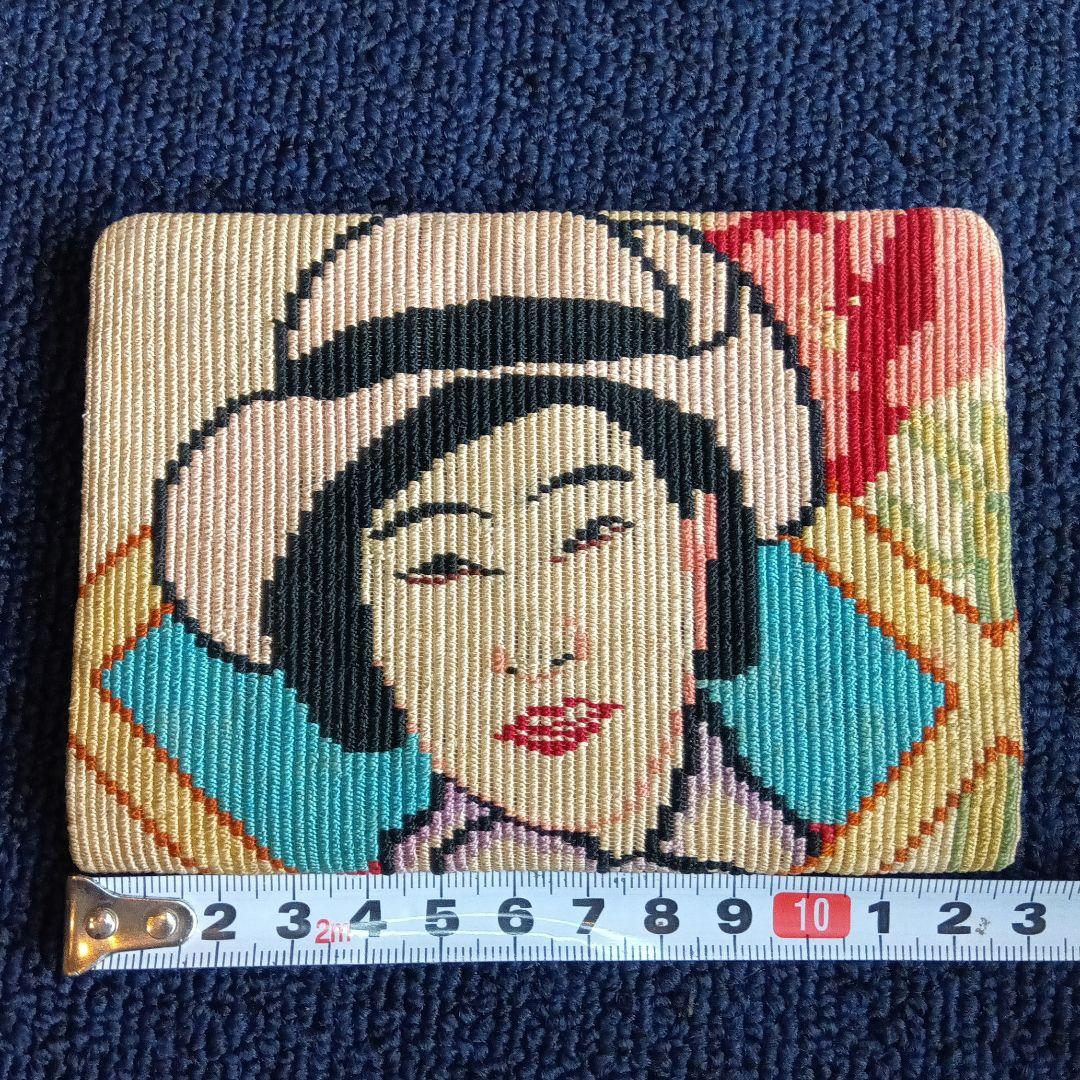 若菜君子　刺繍デザイン　エチケットミラー　鏡　宝塚　レトロ